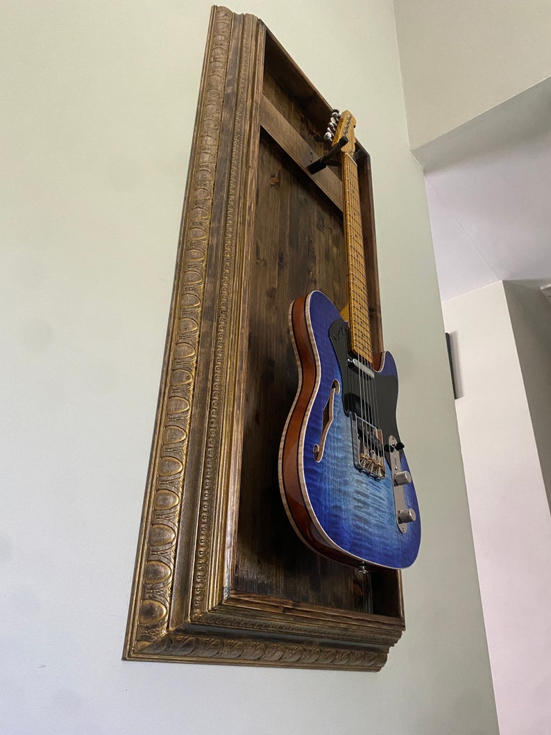 Guitar Wall Display Case Etsy
