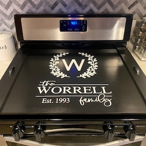 Personalized Stovetop Cover - Drapela Works – DrapelaWorks