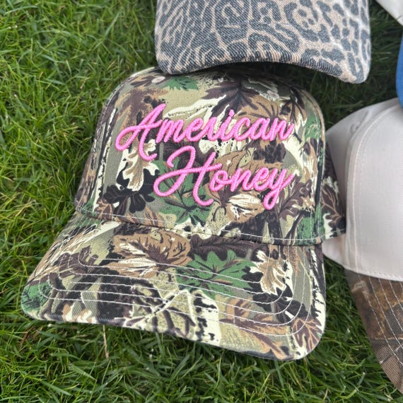 Embroidered Trucker Hats, Leopard, Camo, Sunday Funday  display picture 3