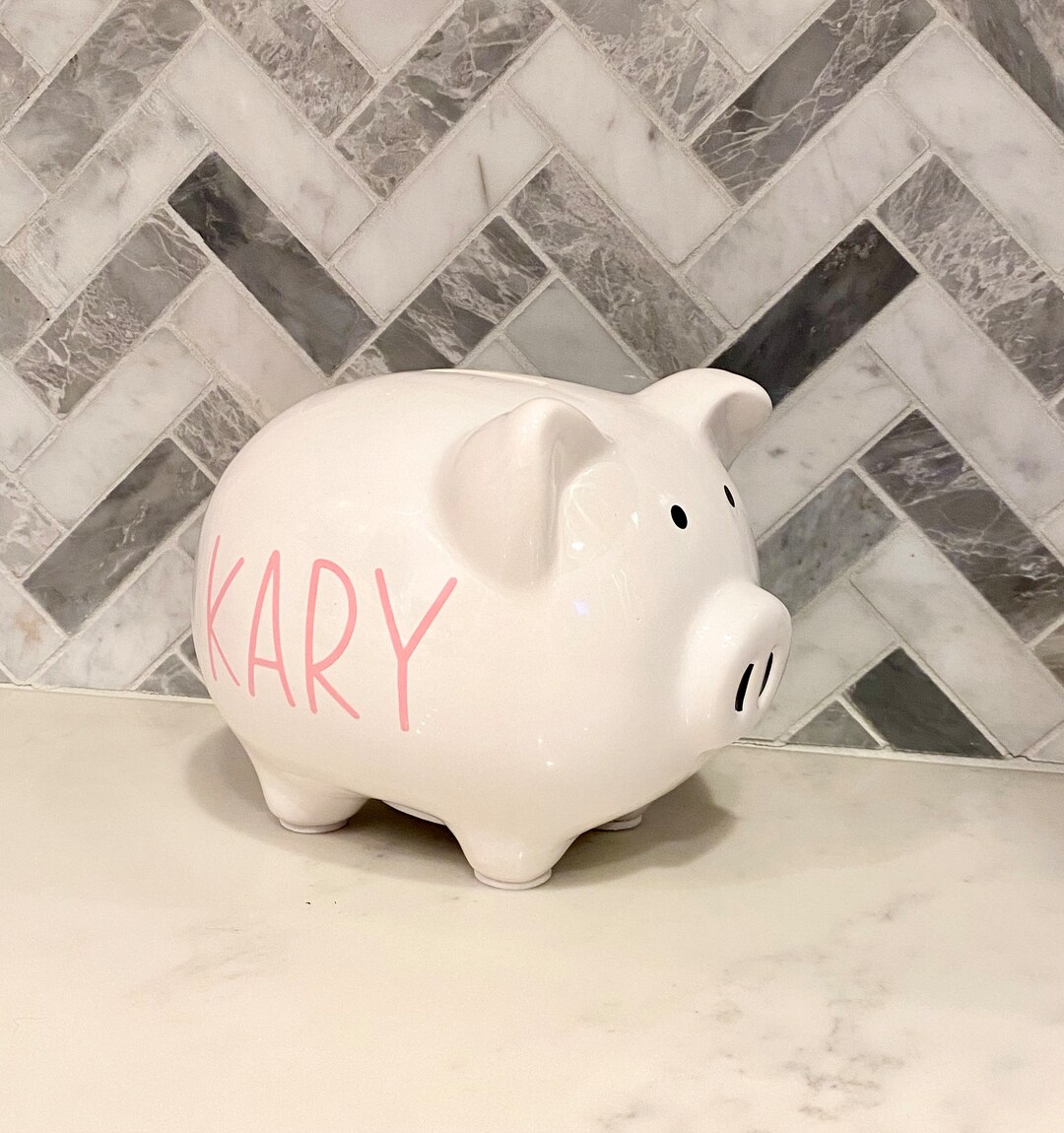 Piggy Bank Personalized Piggy Bank Girl Piggy Bank Boy Etsy