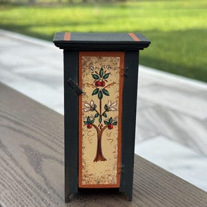 Dollhouse Hand Painted Country Cupboard