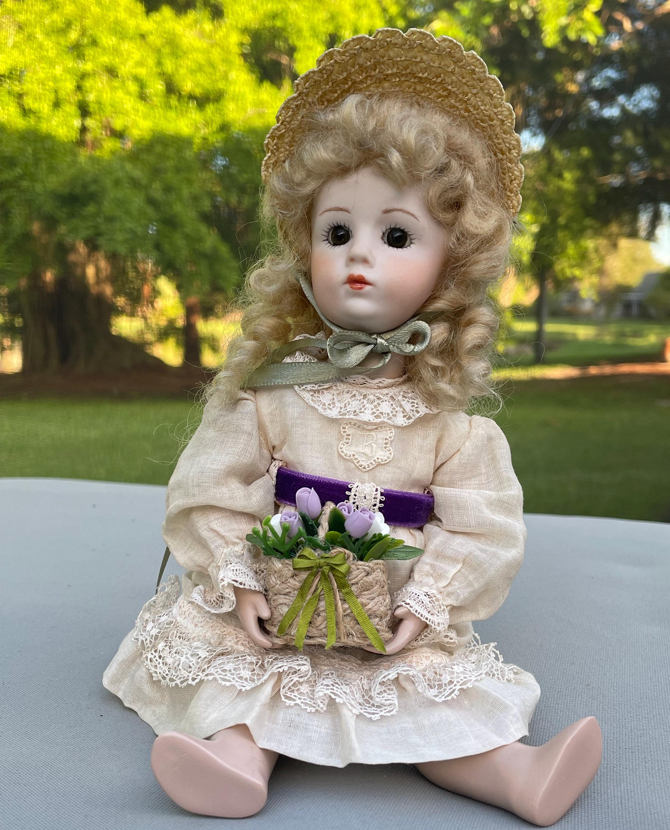 Albert MARQUE 46 CM 18 inch Poupée Ancienne Reproduction Antique doll