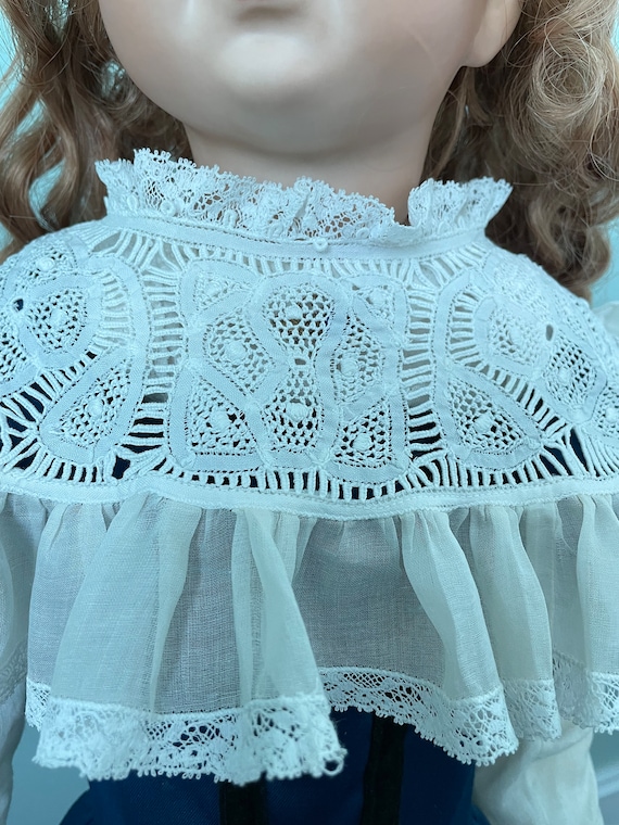 Child's Antique Handmade Lace Collar - image 2