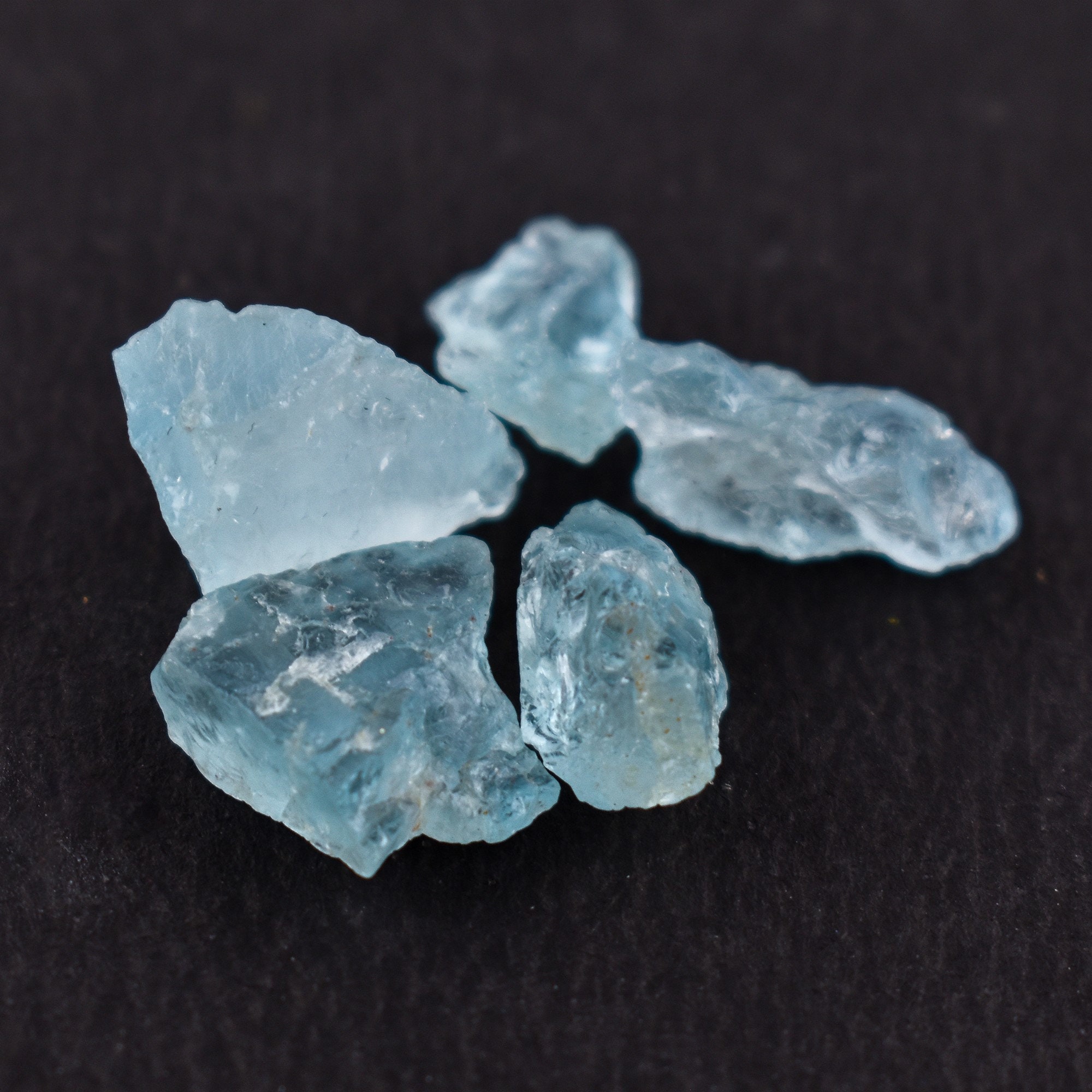 30cts Raw Blue Aquamarine Rough Crystals Jewelry Making - Etsy