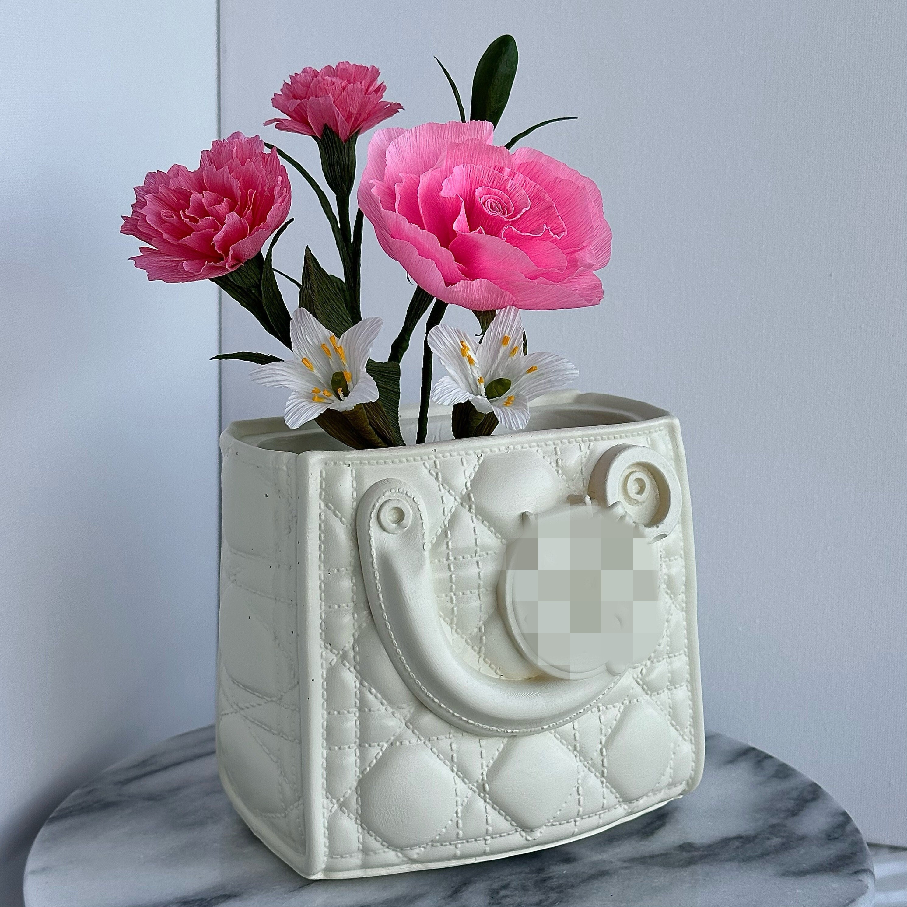 LV Speedy Nano Vase - Original Rose