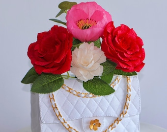 Handmade Flower vase | Handbag interior design | Blackwallet | Planter | Home decoration | Luxury | Gift ideas