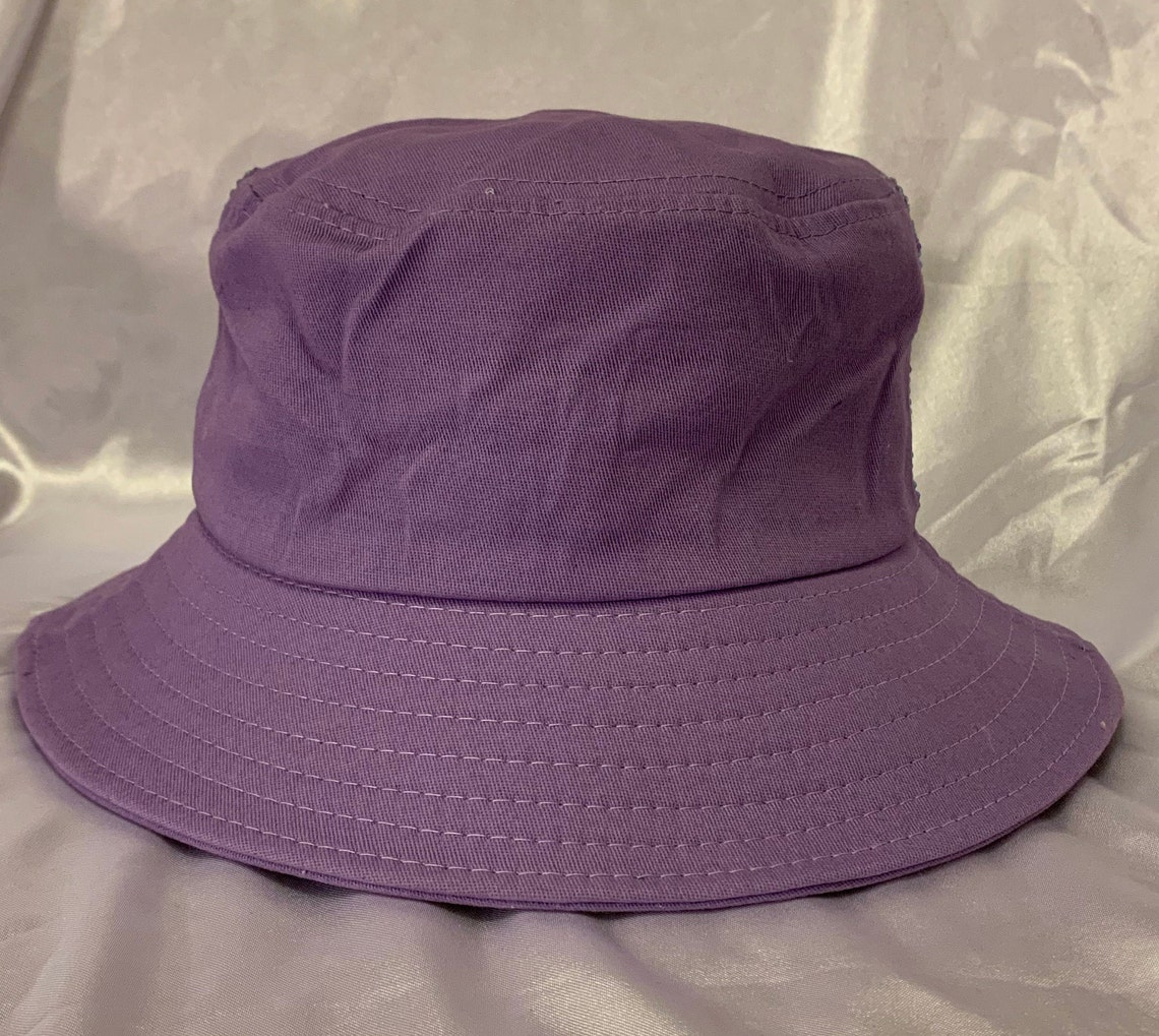 Purple Bedazzled Bucket Hat Etsy
