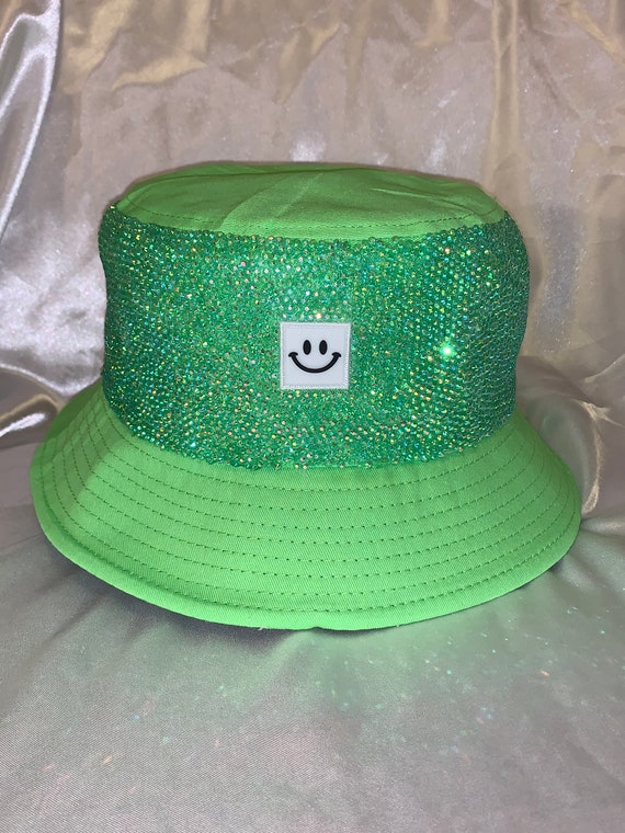 Bucket hat sales neon green