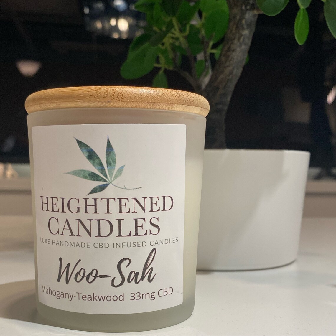 WooSah 10oz CBD Infused Candle Etsy