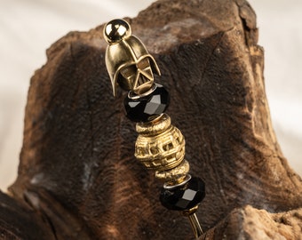 Space Invader, Beaded Cigar Poker/Black, Men’s Gifts, Perfect Gifts, Cigar Accessories For Him, , Cigar Nubber for Men, Smoking Accessories