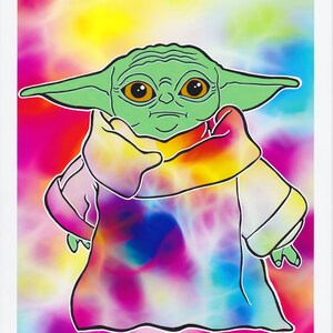 Star War&#39;s Inspired Green Alien Print