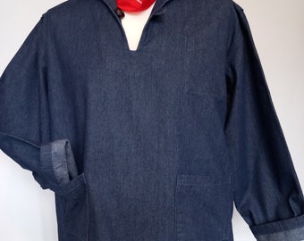 1950s HOLDFAST British Fisherman Smock Shirt Vintage