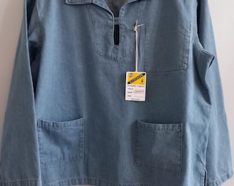 Breton  Artist Smock WOMEN'S Vareuse denim Rochfort#