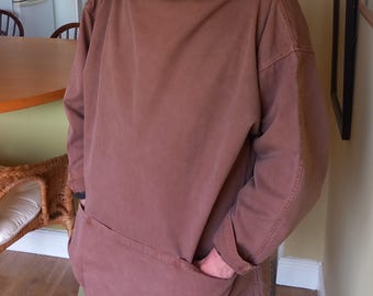 Künstler-Fischerkittel, mittelschwerer Köperstoff, 100 % Baumwolle, OLERON