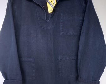 Breton  Artist Smock WOMEN'S Vareuse denim Rochfort#