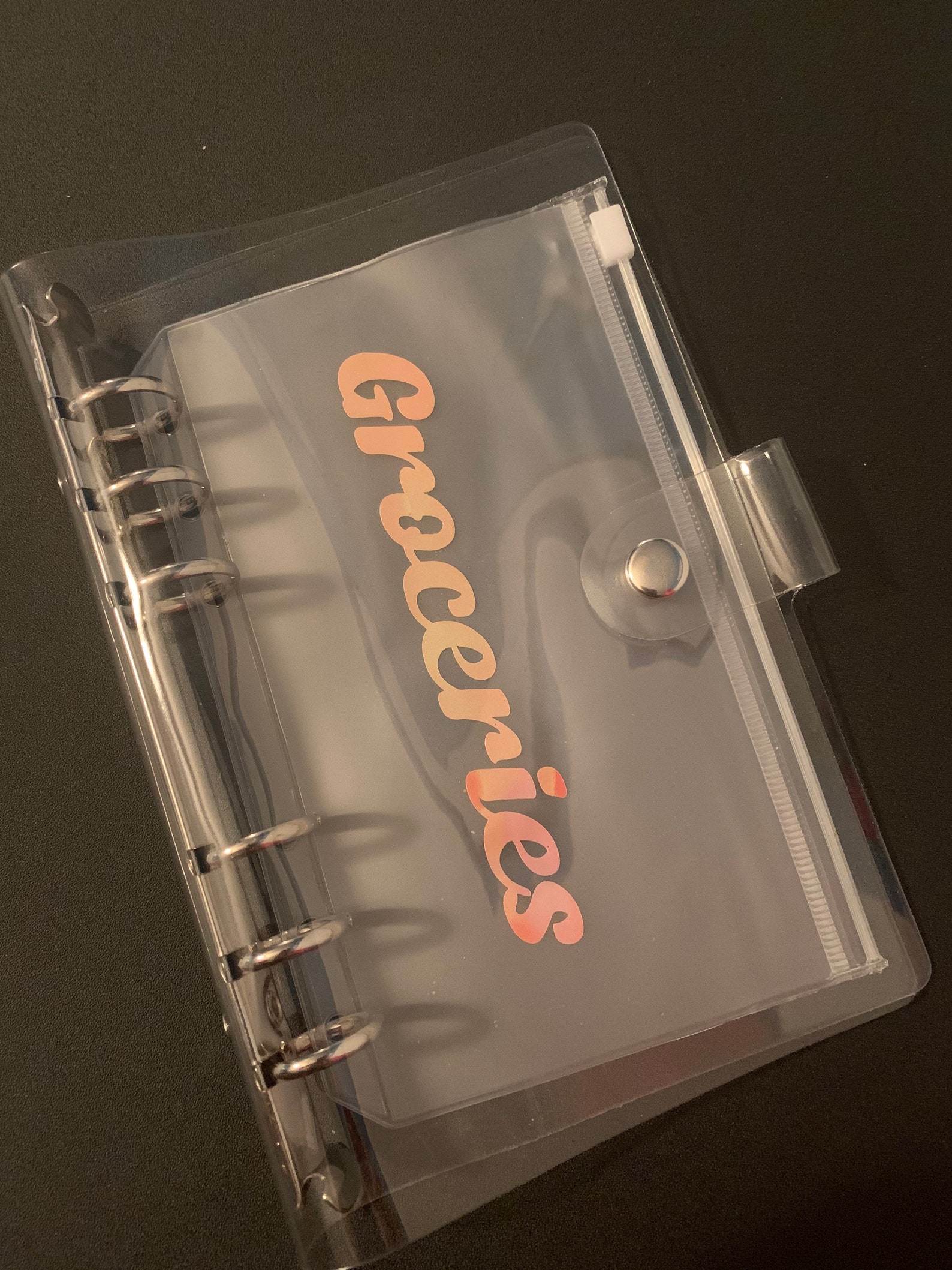 A6 binder with customizable zip top envelopes. Cash Savings Etsy