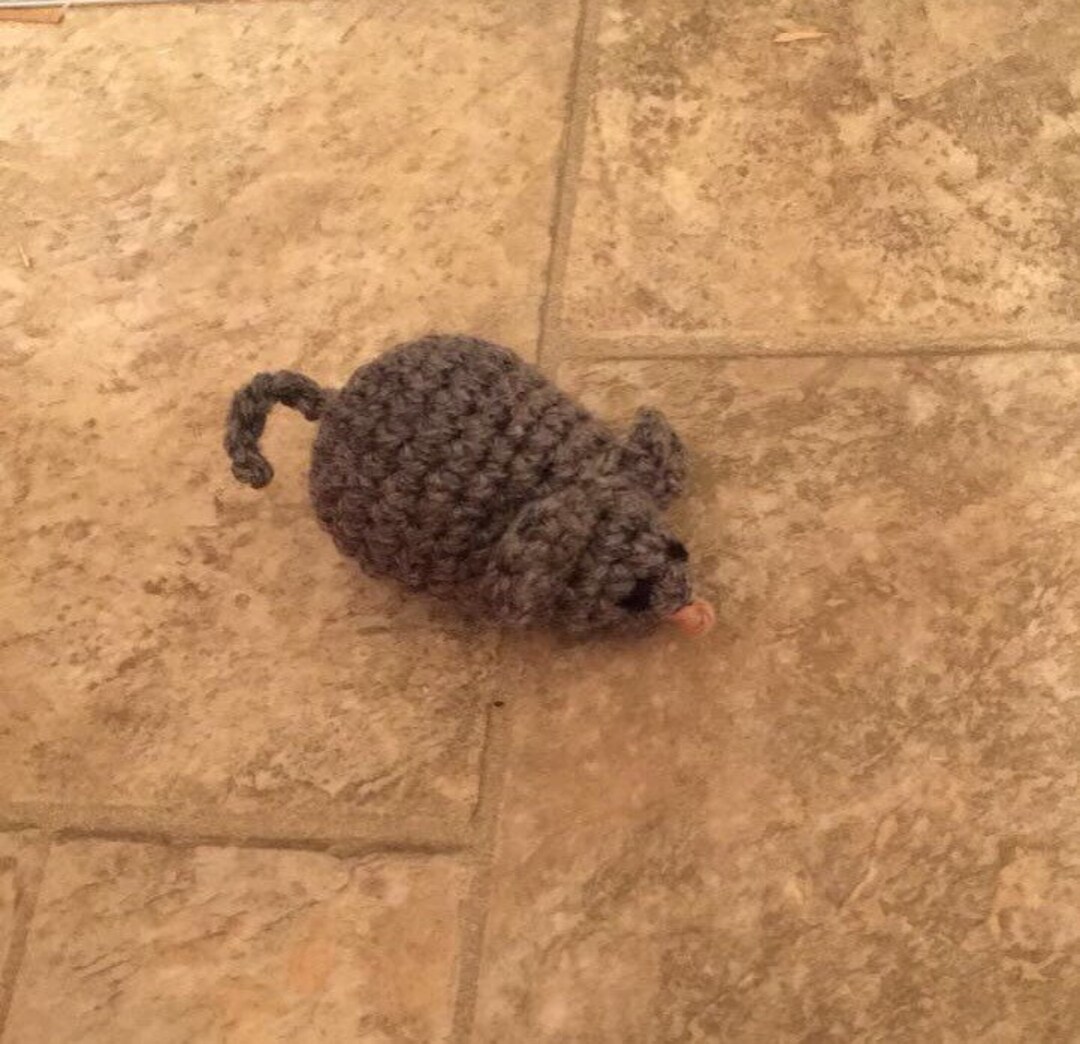 Crochet Mouse Cattoy Etsy