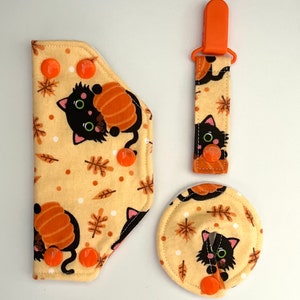 Port cover, tubie pad, tubie clip - kittys in pumpkins