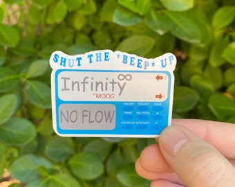 Shut the *beep* up sticker, chronic illness sticker, laptop sticker, water bottle sticker, cute sticker