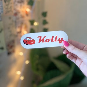 Lightning McQueen feeding pump custom sticker, feeding tube sticker, feeding pump decal