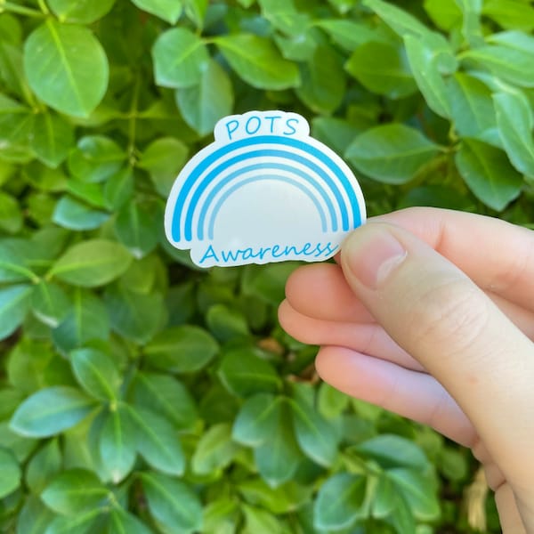 POTS awareness sticker, chronic illness sticker, laptop sticker, water bottle sticker, cute sticker