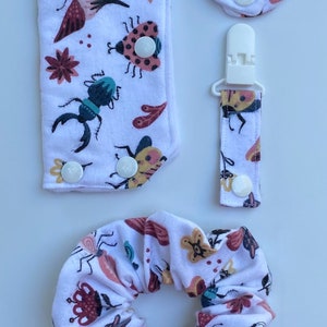 port cover, tubie pad, tubie clip, scrunchie - insects