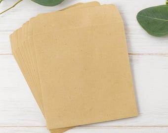 Kraft Paper Envelopes, Extra Wide Envelopes for Invitations and Gifts