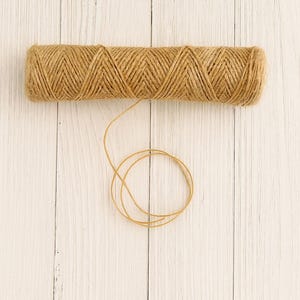 Jute twine 1mm, super fine, decorative string, jute ribbon, eco friendly, rustic wedding decorations, gift wrapping - UK Seller