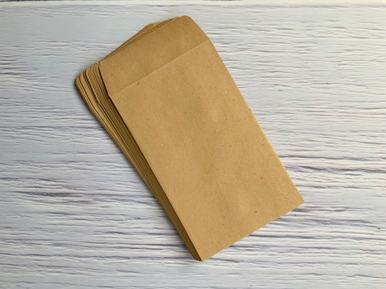 Small Kraft Paper Envelopes Wedding Favour Bags Mini Brown Etsy UK