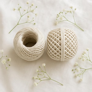 White cotton string twine - eco friendly