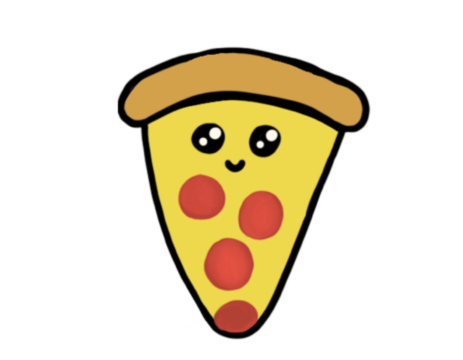 Cute Kawaii Pizza Sticker Etsy