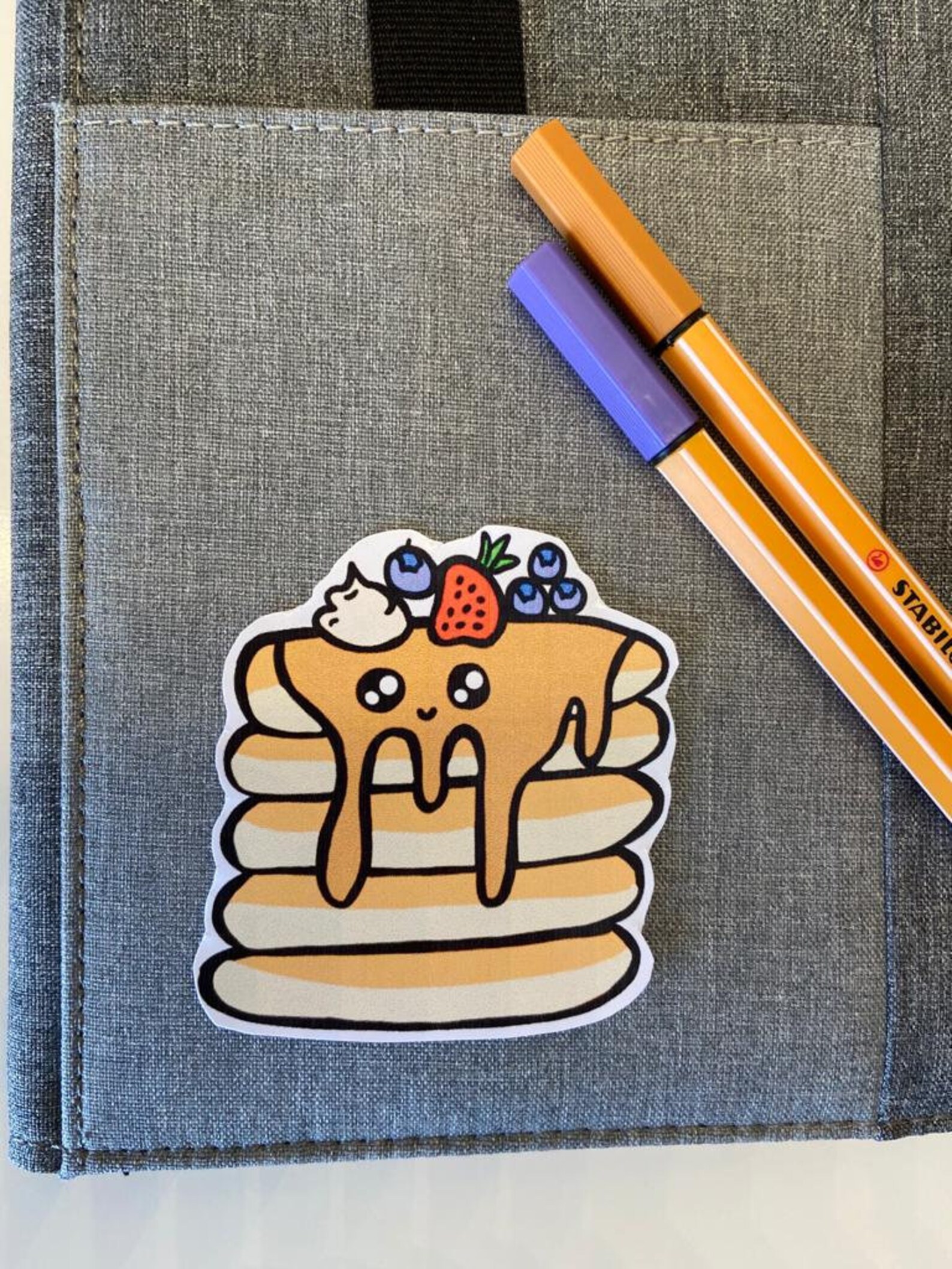 Cute Kawaii Pancakes Sticker Etsy