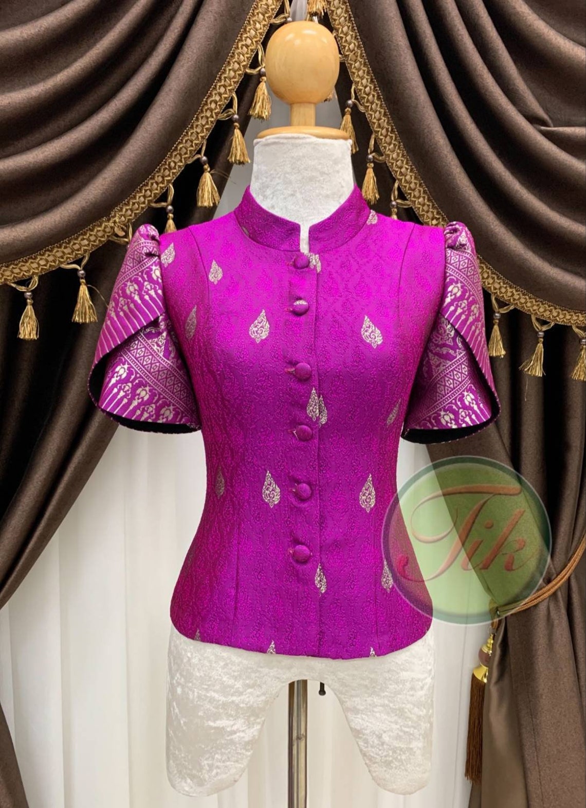 Pre-order 1set Thai Traditional Loas Silk Shirt Skirt for - Etsy