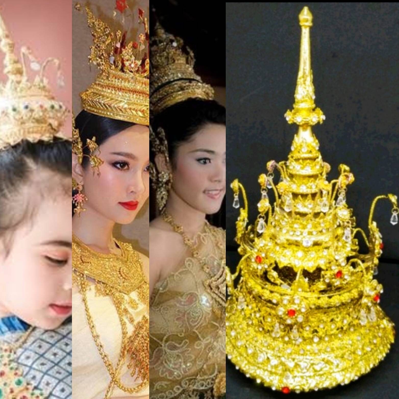 Lisa Thai Crown Tiara Thai Chada Thai Hair Jewelry Lalisa - Etsy