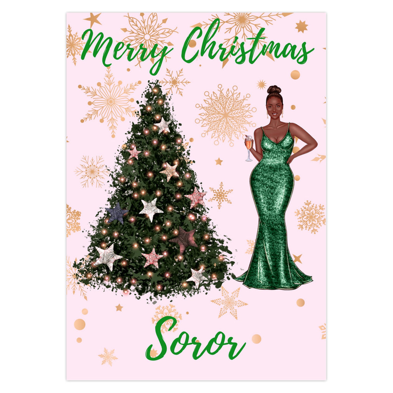 Aka Christmas Card, Merry Christmas Soror, Inspired by Alpha Kappa …