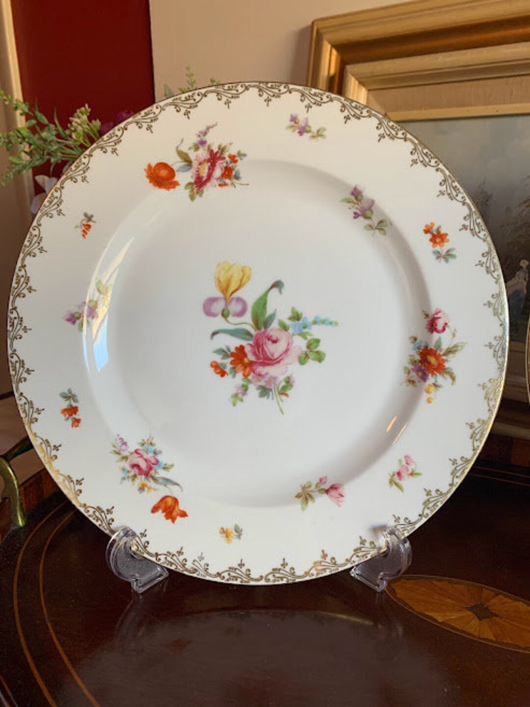 Price Reduced-antique Royal Bayreuth, Bavaria Set of 2 Porcelain Dinner ...