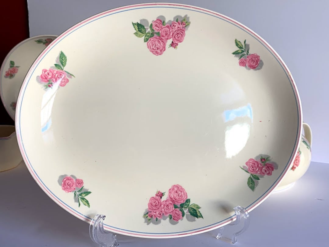Vintage W.S. George, Cavitt-shaw in Rosita Pattern, Set of 5 Serve Ware ...