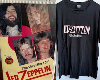 Vintage Led Zeppelin Kassette mit 2020 Vintage Large Band Tee