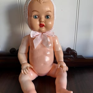 Bambola Kader vintage anni &#39;50 3520 con occhi e lingua oscillanti