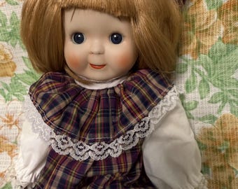 unique porcelain doll Vintage