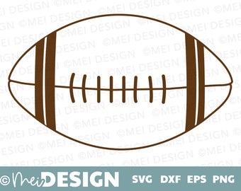 FOOTBALL SVG-png-dxf-eps-football single-layer svg-printable-cuttable-Cricut-Silhouette-football clip art-sports ball