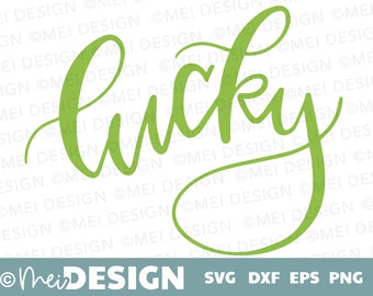 St. Patrick's Day SVG-lucky SVG-png-dxf-eps-St. Paddy's Day-Irish-lucky svg-printable-cutting file Cricut-Silhouette