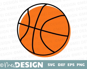 BASKETBALL SVG-png-dxf-eps-basketball multi-layer svg-printable-cuttable-Cricut-Silhouette-basketball clip art-sports ball