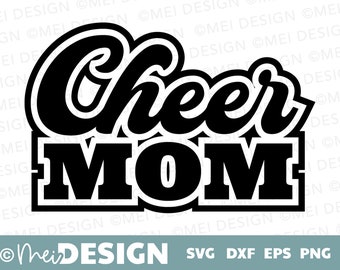 CHEER Mom SVG-svg for cricut-Instant Download-digital file-baseball svg-cheer design for tshirt-png-dxf-eps-