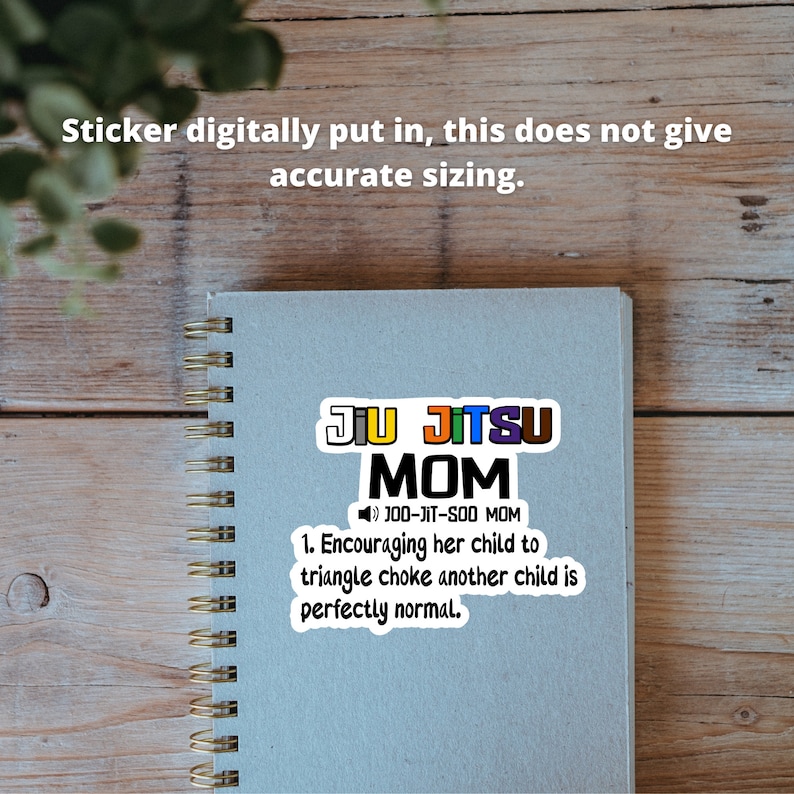 Jiu Jitsu mom sticker, BJJ mom definition, Jiu Jitsu gift for dad, Proud Jiu Jitsu mom, BJJ dad Life, youth belt colors, Jiu Jitsu Dad image 7