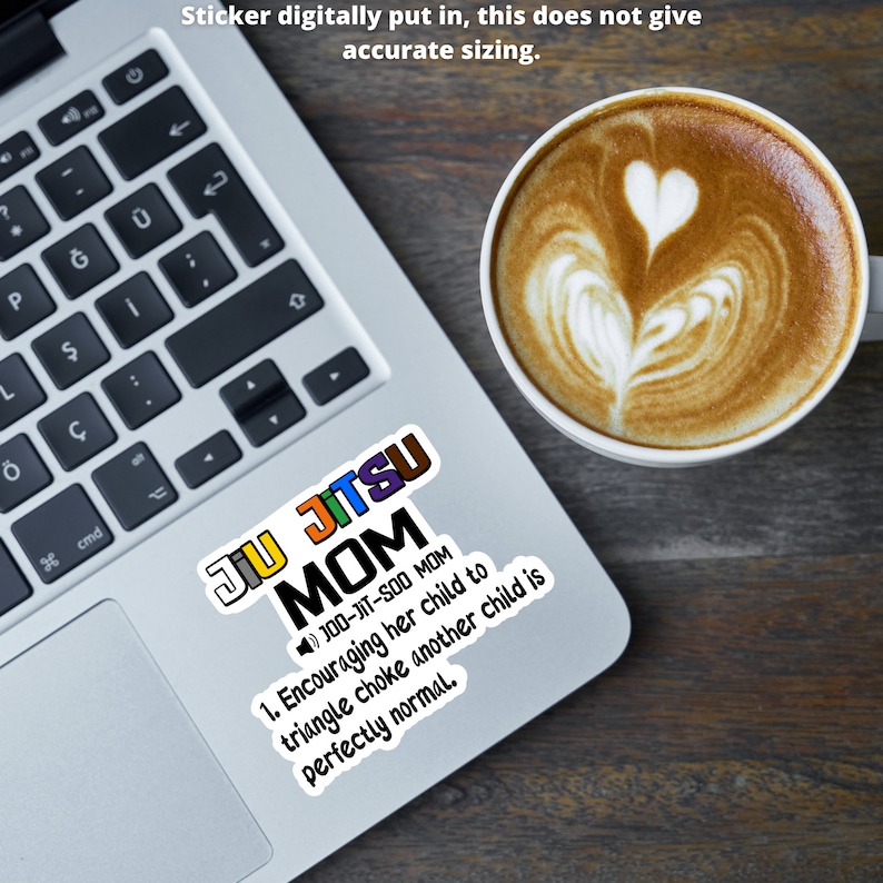 Jiu Jitsu mom sticker, BJJ mom definition, Jiu Jitsu gift for dad, Proud Jiu Jitsu mom, BJJ dad Life, youth belt colors, Jiu Jitsu Dad image 5