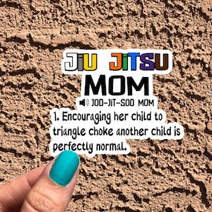 Adesivo de mãe de Jiu Jitsu, definição de mãe de BJJ, presente de Jiu Jitsu para o pai, mãe orgulhosa de Jiu Jitsu, vida de pai de BJJ, cores da faixa juvenil, pai de Jiu Jitsu