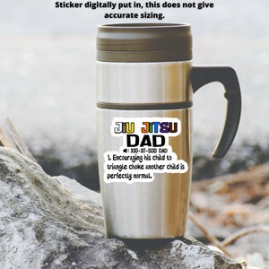Jiu Jitsu mom sticker, BJJ mom definition, Jiu Jitsu gift for dad, Proud Jiu Jitsu mom, BJJ dad Life, youth belt colors, Jiu Jitsu Dad image 8