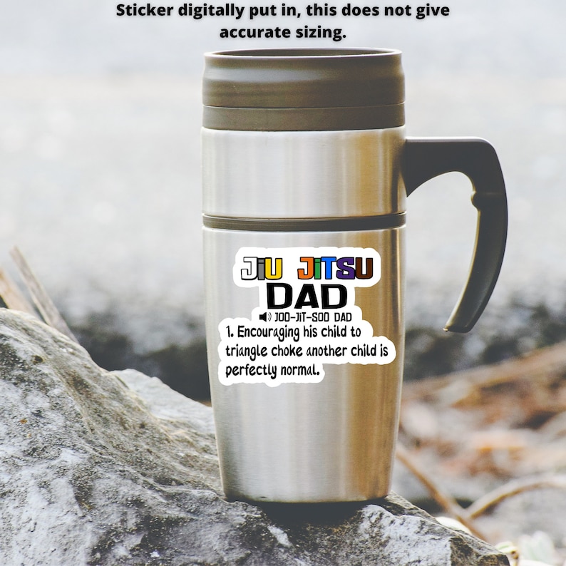 Jiu Jitsu mom sticker, BJJ mom definition, Jiu Jitsu gift for dad, Proud Jiu Jitsu mom, BJJ dad Life, youth belt colors, Jiu Jitsu Dad image 8