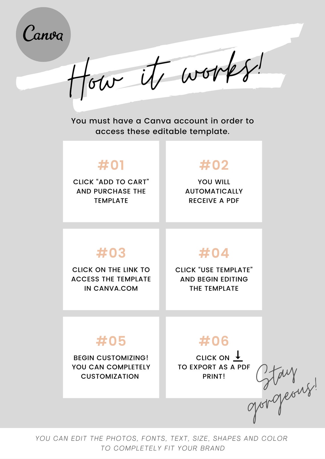  canva project proposal template editable business proposal etsy